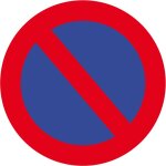 Rs pro - autocollant d'avertissement de danger pour le sol, avec pictogramme : pas de stationnement, ...