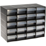 Bloc tiroir 20 tiroirs rs pro en plastique, 210mm x 270mm x 130mm ( prix pour 1 )