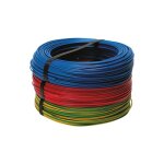 Conduit, section: 4 mm� 100m, 450 / 750 v 32 a rouge h07v - u 6491x ( prix pour bobine de 100 m�tres ...