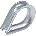 Rs pro - cosses - coeur en acier, pour cble diamtre 5mm ( prix pour paquet de 10 )