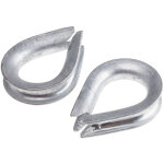 Cosses - coeur en acier, pour cble diamtre 8mm ( prix pour paquet de 10 )
