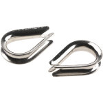 Rs pro - cosses - coeur en acier inoxydable, pour câble diamètre 5mm ( prix pour sachet de 10 ) Rs pro - cosses - coeur en acier inoxydable, pour câble diamètre 5mm ( prix pour sachet de 10 )