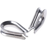 Rs pro - cosses - coeur en acier inoxydable, pour c�ble diam�tre 6mm ( prix pour sachet de 10 )