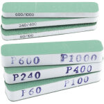 Eponge de ponage rs pro grain p100, p240, p400, p60, p600, p1000, moyen, 90mm x 19mm ( prix pour 1 jeu ...