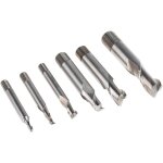 Rs pro - jeu de fraises  rainurer viss diam 3 mm, 4 mm, 6 mm, 8 mm, 10 mm, 12 mm hss ( prix pour 1 ...