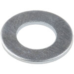 Rs pro - rondelle plate, m6 (form b), acier, 6. 4mm x 12. 5mm, galvanis� brillant ( prix pour sachet ...