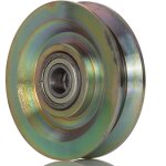 Rs pro - roue de chariot fonte 100mm x 24mm, alsage 15mm, longueur 24mm, roulement  bille, capacit ...