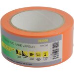 Ruban adh�sif - pvc - pare vapeur - 50 mm x 33 m�tres - orange agi robur 393500