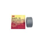 Ruban de blindage scotch� 24 3m scotch24 - 25x4. 5 argent (l x l) 4. 5 m x 25 mm r�sine caoutchouc 1 ...
