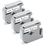 Compatible rubans pour brother m - k221 mk - 221 9mm x 8m pour brother pt - 55 pt - 60 pt - 65 pt - 70 ...