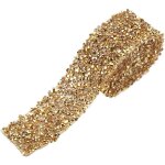 Ruban cristal 3cm�90cm(crystal gold bottom ?a coudre paillettes garniture diamant �tincelant d�coration ...