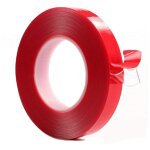 Ruban double face extra fort 10mm x 10m transparent adh�sif double face par puissantr fixation d'objets ...
