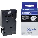 Ruban d'�tiquetage brother tc tc - 291 couleur de ruban: blanc couleur de police:noir 9 mm 7. 7 m