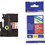 Ruban d'�tiquetage brother tze, tz tze - 435 couleur de ruban: rouge couleur de police:blanc 12 mm 8 ...