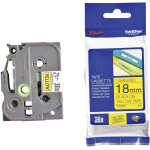 Ruban d'tiquetage brother tze, tz tze - 641 couleur de ruban: jaune couleur de police:noir 18 mm 8 m ...