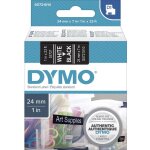 Ruban d'�tiquetage dymo d1 53721 couleur de ruban: noir couleur de police:blanc 24 mm 7 m