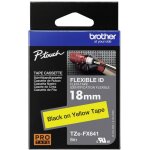 Ruban d'�tiquetage flexible brother tze - fx, tz - fx tze - fx641 couleur de ruban: jaune couleur de ...