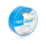 Ruban isolant bleu - 10m x 19mm - pvc haute qualit - rsistant intempries