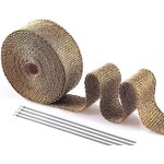 Ruban isolant thermique titane 15m50mm, bande thermique echappement ruban isolant collecteur pot echappement ...