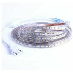 Ruban � led, bande led 2m, lumineux bandeau led 220v, 5050 ip65 etanche bande strip led, blanc chaud ...