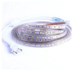 Ruban � led, bande led 2m, lumineux bandeau led 220v, 5050 ip65 etanche bande strip led, blanc chaud ...