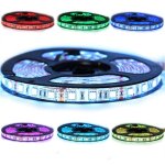 Ruban professionnel rgb 5050 - 60 leds / m 1 � 10 m�tres au choix (ip65) longueur: 5 m�tres - transformateur: ...