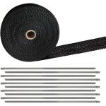 Ruban de protection thermique 15 muspuff, ruban de protection thermique 15 mus fibre de verre, noir 15 ...