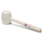 Rubi - maillet caoutchouc blanc pointe ronde 500 g 66906