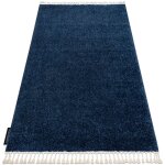 Rugsx - tapis berber 9000 bleu fonc� franges berb�re marocain shaggy blue 80x150 cm