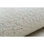 Rugsx - tapis - moquette velvet micro cr�me plaine couleur unie beige 300x300 cm