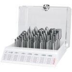 Ruko assortiment de fraises limes, denture crois�e en pr�sentoir plexi avec serrure