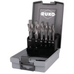 Ruko - jeu de fraises � lamer din 373 m3 - m10 pour trou hss nu nombre de lames 3 cassette plastique