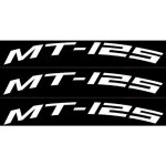 Stickers de jantes ly80 yamaha mt - 125 blanc rouge - pack compatible avec 2 roues - run - r