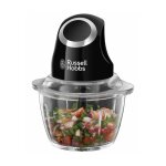 Russell hobbs - mini hachoir desire 24662 - 56 - 200 w - bol en verre 1 l - lames inox - noir mat