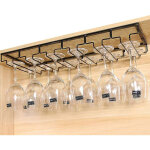 Rwoythk ? support pour verres � vin en m�tal ? 6 rang�es pour 10 � 15 verres ? dimensions 50 x 22. 5 ...