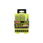 Coffret de 10 lames pour scie sauteuse one + bois - mtal plastique granite carrelage rak10jsbmp - ryobi ...