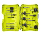 Ryobi - coffret 15 fraises panaches queue de diamtre 6mm rakrbs15