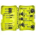 Ryobi - coffret 15 fraises panaches queue de diamtre 6mm rakrbs15