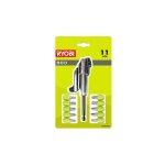 Kit 10 embouts plus 1 renvoi d'angle pour perceuses - visseuses - ryobi