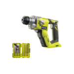 Ryobi - pack marteau perforateur r18sds - 0 - 18v one + sans batterie ni chargeur - coffret empilage ...