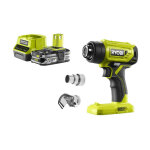 Ryobi - pack pistolet � air chaud 18v r18hg - 0 - 1 batterie 2. 5ah - 1 chargeur rapide rc18120 - 125 ...