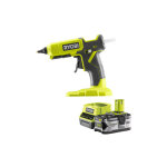 Ryobi - pack pistolet � colle 2 temp�ratures 18v one + rgl18 - 0 - 1 batterie 4. 0ah - 1 chargeur rapide ...