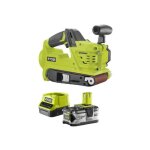 Ryobi - pack ponceuse  bande 75 mm 18v one + r18bs - 0 - 1 batterie 4. 0ah - 1 chargeur 2. 0ah rc18120 ...
