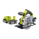 Ryobi - pack scie circulaire 18v one + diamtre 150 mm rwsl1801m - 1 batterie 2. 5ah - 1 chargeur rapide ...