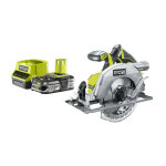Ryobi - pack scie circulaire brushless 18v one + 60mm - 1 batterie 2. 5ah - 1 chargeur rapide rc18120 ...