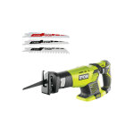 Ryobi - pack scie sabre rrs1801m - 18v one + sans batterie ni chargeur - lot de 3 lames rak3rbwm sp�ciales ...
