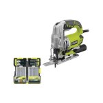 Ryobi - pack scie sauteuse pendulaire �lectrique 680w rjs1050 - k - coffret de 20 lames rak20jb