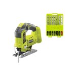 Ryobi - pack scie sauteuse pendulaire r18js - 0 - 18 v one + - sans batterie ni chargeur - coffret de ...