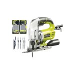 Ryobi - pack scie sauteuse pendulaire rjs850ka5 - 600w - 85mm - lot de 5 lames - coffret de 20 lames ...