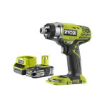 Ryobi - pack visseuse  choc 18v one + r18id3 - 0 - 1 batterie 2. 5ah - 1 chargeur rapide rc18120 - 125 ...